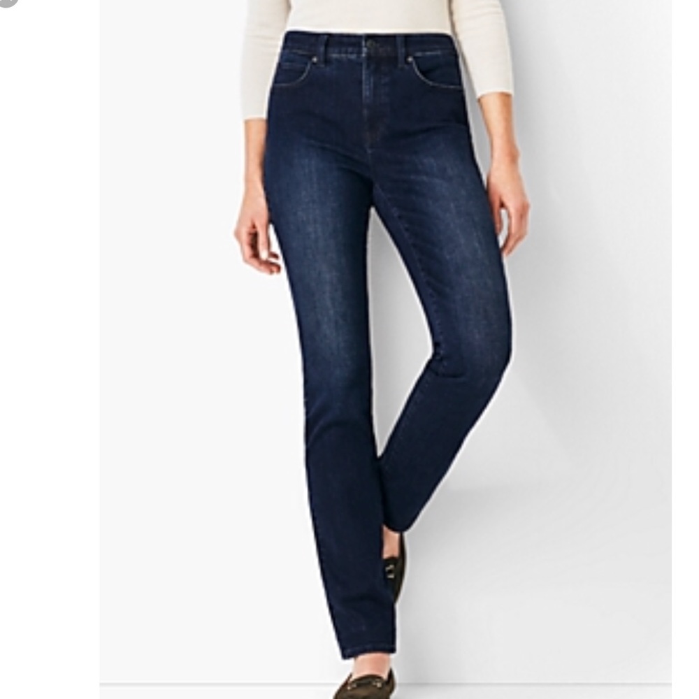NWT Talbots Slim Straight Leg, High Rise Jeans